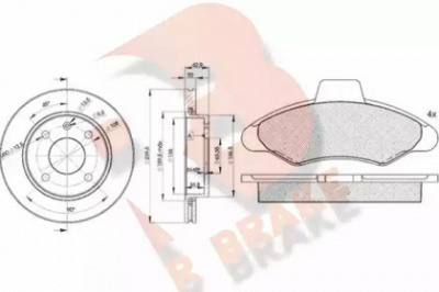R BRAKE 3r07901064 -  